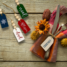Load image into Gallery viewer, Wooden Tags - Stocking Names & Place Cards