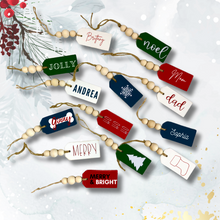 Load image into Gallery viewer, Wooden Tags - Stocking Names & Place Cards