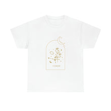 Load image into Gallery viewer, Cancer Zodiac Constellation and Flowers - Astrology and Horoscope T-Shirt
