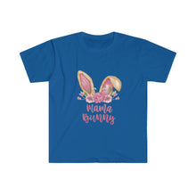 Load image into Gallery viewer, Mama Bunny Brown Ears and Pink Flowers - Easter T-Shirt - Easter Egg Hunt Matching T-Shirts