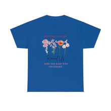 Load image into Gallery viewer, Perseverance Blooms: Floral T-Shirt with Inspiring Message