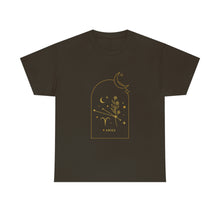 Load image into Gallery viewer, Aries Zodiac Constellation and Flowers - Astrology and Horoscope T-Shirt