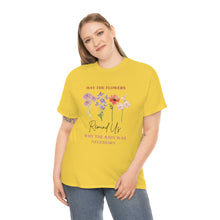 Load image into Gallery viewer, Perseverance Blooms: Floral T-Shirt with Inspiring Message