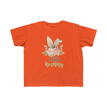 Load image into Gallery viewer, Little Bunny Grey Ears with Blush Flowers - Easter T-Shirt for Little Kids - Easter Egg Hunt T-Shirt