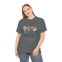 Load image into Gallery viewer, Perseverance Blooms: Floral T-Shirt with Inspiring Message
