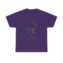 Load image into Gallery viewer, Aquarius Zodiac Constellation and Flowers - Astrology and Horoscope T-Shirt