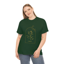 Load image into Gallery viewer, Gemini Zodiac Constellation and Flowers - Astrology and Horoscope T-Shirt