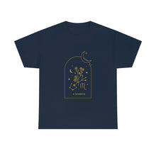 Load image into Gallery viewer, Scorpio Zodiac Constellation and Flowers - Astrology and Horoscope T-Shirt