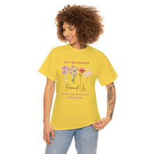 Load image into Gallery viewer, Perseverance Blooms: Floral T-Shirt with Inspiring Message