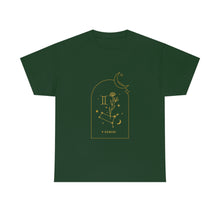 Load image into Gallery viewer, Gemini Zodiac Constellation and Flowers - Astrology and Horoscope T-Shirt