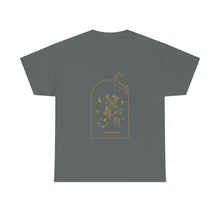 Load image into Gallery viewer, Scorpio Zodiac Constellation and Flowers - Astrology and Horoscope T-Shirt