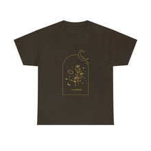 Load image into Gallery viewer, Cancer Zodiac Constellation and Flowers - Astrology and Horoscope T-Shirt