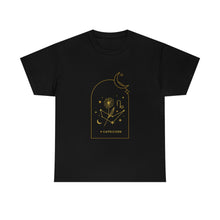 Load image into Gallery viewer, Capricorn Zodiac Constellation and Flowers - Astrology and Horoscope T-Shirt
