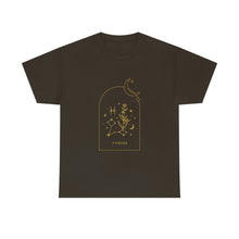 Load image into Gallery viewer, Pisces Zodiac Constellation and Flowers - Astrology and Horoscope T-Shirt
