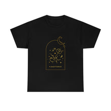 Load image into Gallery viewer, Sagittarius Zodiac Constellation and Flowers - Astrology and Horoscope T-Shirt