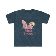 Load image into Gallery viewer, Mama Bunny Brown Ears and Pink Flowers - Easter T-Shirt - Easter Egg Hunt Matching T-Shirts