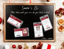 Load image into Gallery viewer, Santa Was Here Kit - Santa&#39;s ID, Nice List Certificate, Letters to Santa &amp; Santa&#39;s Official Seal
