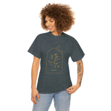 Load image into Gallery viewer, Gemini Zodiac Constellation and Flowers - Astrology and Horoscope T-Shirt
