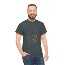 Load image into Gallery viewer, Leo Zodiac Constellation and Flowers - Astrology and Horoscope T-Shirt
