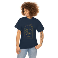 Load image into Gallery viewer, Virgo Zodiac Constellation and Flowers - Astrology and Horoscope T-Shirt
