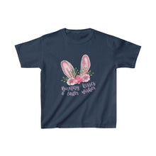 Load image into Gallery viewer, Bunny Kisses &amp; Easter Wishes T-Shirt - Easter T-Shirt for Kids - Easter Egg Hunt T-Shirt
