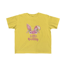 Load image into Gallery viewer, Little Bunny Brown Ears with Pink Flowers - Easter T-Shirt for Little Kids - Easter Egg Hunt T-Shirt
