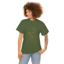 Load image into Gallery viewer, Virgo Zodiac Constellation and Flowers - Astrology and Horoscope T-Shirt
