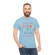 Load image into Gallery viewer, Perseverance Blooms: Floral T-Shirt with Inspiring Message
