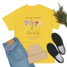 Load image into Gallery viewer, Perseverance Blooms: Floral T-Shirt with Inspiring Message
