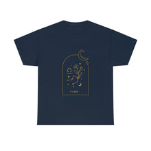 Load image into Gallery viewer, Libra Zodiac Constellation and Flowers - Astrology and Horoscope T-Shirt
