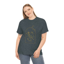 Load image into Gallery viewer, Virgo Zodiac Constellation and Flowers - Astrology and Horoscope T-Shirt
