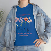 Load image into Gallery viewer, Perseverance Blooms: Floral T-Shirt with Inspiring Message
