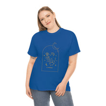 Load image into Gallery viewer, Virgo Zodiac Constellation and Flowers - Astrology and Horoscope T-Shirt

