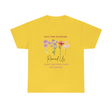 Load image into Gallery viewer, Perseverance Blooms: Floral T-Shirt with Inspiring Message
