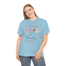 Load image into Gallery viewer, Perseverance Blooms: Floral T-Shirt with Inspiring Message
