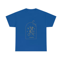 Load image into Gallery viewer, Scorpio Zodiac Constellation and Flowers - Astrology and Horoscope T-Shirt
