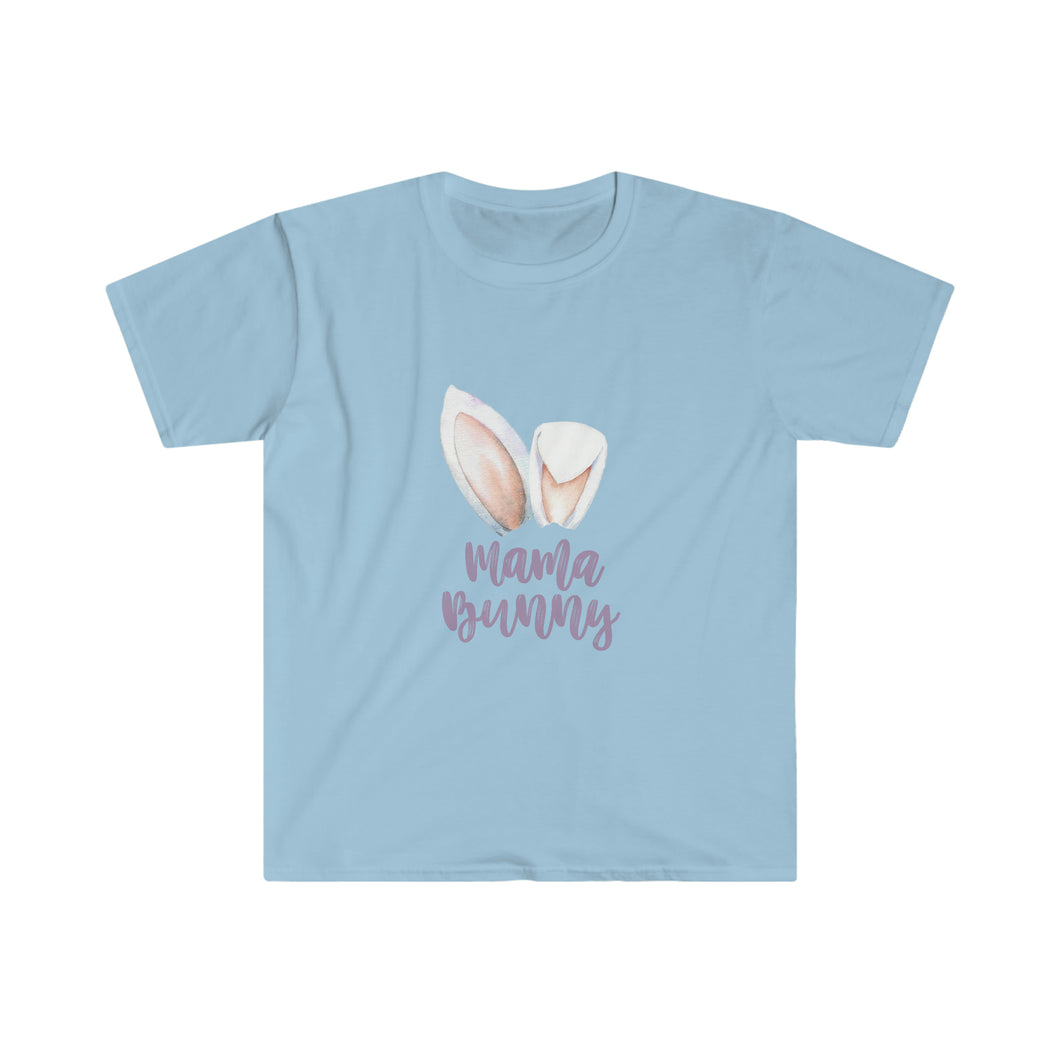 Mama Bunny White Ears - Easter T-Shirt - Easter Egg Hunt Matching T-Shirts