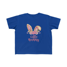Load image into Gallery viewer, Little Bunny Brown Ears with Pink Flowers - Easter T-Shirt for Little Kids - Easter Egg Hunt T-Shirt
