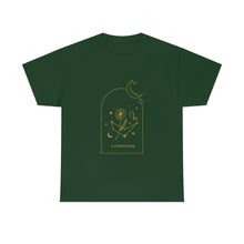 Load image into Gallery viewer, Capricorn Zodiac Constellation and Flowers - Astrology and Horoscope T-Shirt
