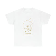 Load image into Gallery viewer, Capricorn Zodiac Constellation and Flowers - Astrology and Horoscope T-Shirt
