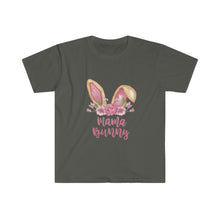 Load image into Gallery viewer, Mama Bunny Brown Ears and Pink Flowers - Easter T-Shirt - Easter Egg Hunt Matching T-Shirts
