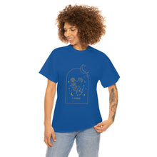 Load image into Gallery viewer, Virgo Zodiac Constellation and Flowers - Astrology and Horoscope T-Shirt
