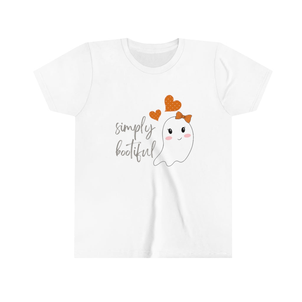 Simply Bootiful Girl T-Shirt - Halloween Short Sleeve Tee - Halloween T-Shirt for Girls