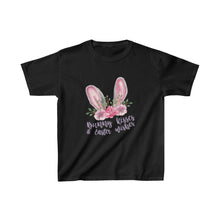 Load image into Gallery viewer, Bunny Kisses &amp; Easter Wishes T-Shirt - Easter T-Shirt for Kids - Easter Egg Hunt T-Shirt
