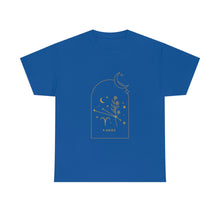 Load image into Gallery viewer, Aries Zodiac Constellation and Flowers - Astrology and Horoscope T-Shirt
