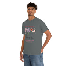 Load image into Gallery viewer, Perseverance Blooms: Floral T-Shirt with Inspiring Message
