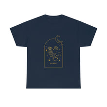 Load image into Gallery viewer, Virgo Zodiac Constellation and Flowers - Astrology and Horoscope T-Shirt

