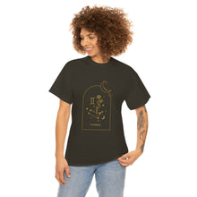 Load image into Gallery viewer, Gemini Zodiac Constellation and Flowers - Astrology and Horoscope T-Shirt
