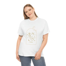 Load image into Gallery viewer, Virgo Zodiac Constellation and Flowers - Astrology and Horoscope T-Shirt
