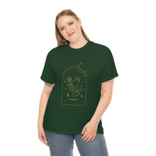 Load image into Gallery viewer, Virgo Zodiac Constellation and Flowers - Astrology and Horoscope T-Shirt
